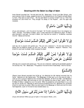 A compilation of the Abridged Tafsir Ibn Kathir Volumes 1 - 10  ( commentary of the meaning ) 