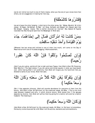 A compilation of the Abridged Tafsir Ibn Kathir Volumes 1 - 10  ( commentary of the meaning ) 