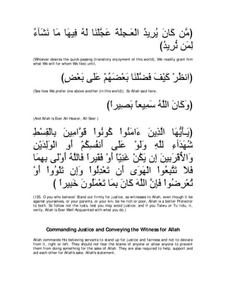 A compilation of the Abridged Tafsir Ibn Kathir Volumes 1 - 10  ( commentary of the meaning ) 