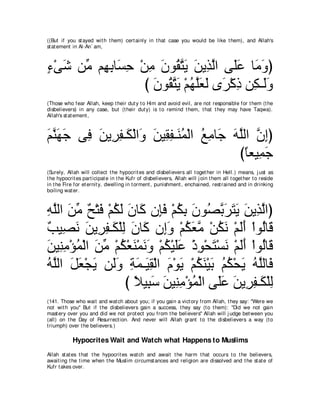 A compilation of the Abridged Tafsir Ibn Kathir Volumes 1 - 10  ( commentary of the meaning ) 