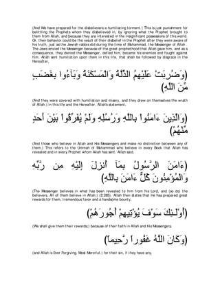 A compilation of the Abridged Tafsir Ibn Kathir Volumes 1 - 10  ( commentary of the meaning ) 