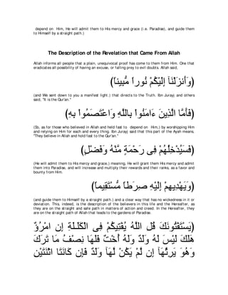 A compilation of the Abridged Tafsir Ibn Kathir Volumes 1 - 10  ( commentary of the meaning ) 