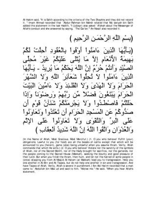 A compilation of the Abridged Tafsir Ibn Kathir Volumes 1 - 10  ( commentary of the meaning ) 