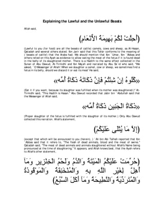A compilation of the Abridged Tafsir Ibn Kathir Volumes 1 - 10  ( commentary of the meaning ) 