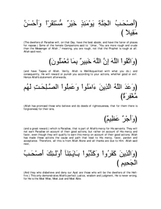 A compilation of the Abridged Tafsir Ibn Kathir Volumes 1 - 10  ( commentary of the meaning ) 