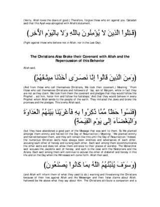 A compilation of the Abridged Tafsir Ibn Kathir Volumes 1 - 10  ( commentary of the meaning ) 