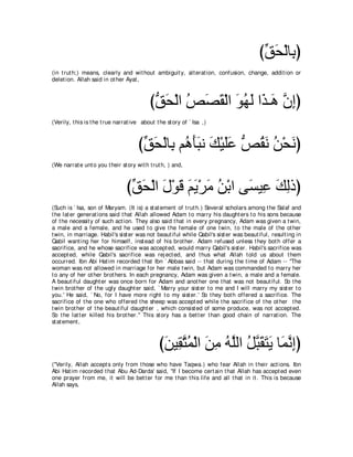 A compilation of the Abridged Tafsir Ibn Kathir Volumes 1 - 10  ( commentary of the meaning ) 