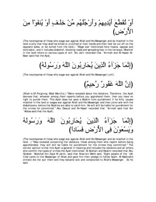 A compilation of the Abridged Tafsir Ibn Kathir Volumes 1 - 10  ( commentary of the meaning ) 