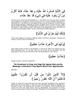 A compilation of the Abridged Tafsir Ibn Kathir Volumes 1 - 10  ( commentary of the meaning ) 