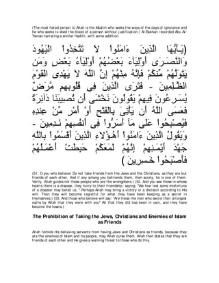 A compilation of the Abridged Tafsir Ibn Kathir Volumes 1 - 10  ( commentary of the meaning ) 