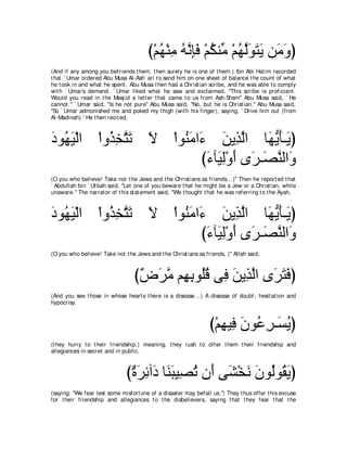 A compilation of the Abridged Tafsir Ibn Kathir Volumes 1 - 10  ( commentary of the meaning ) 