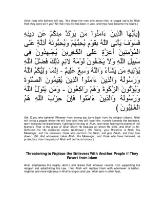 A compilation of the Abridged Tafsir Ibn Kathir Volumes 1 - 10  ( commentary of the meaning ) 