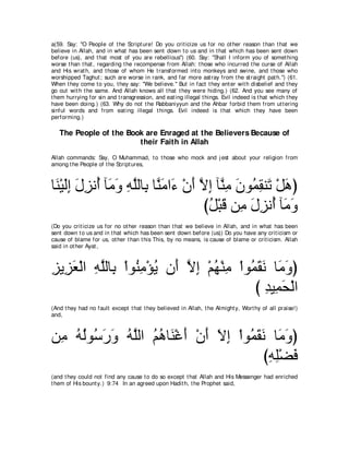 A compilation of the Abridged Tafsir Ibn Kathir Volumes 1 - 10  ( commentary of the meaning ) 