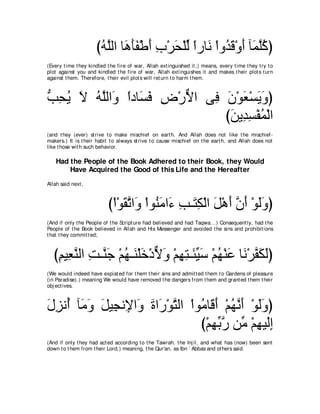 A compilation of the Abridged Tafsir Ibn Kathir Volumes 1 - 10  ( commentary of the meaning ) 