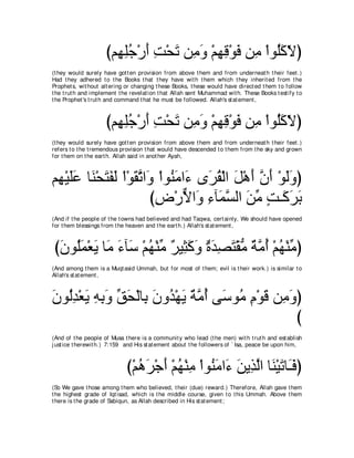 A compilation of the Abridged Tafsir Ibn Kathir Volumes 1 - 10  ( commentary of the meaning ) 