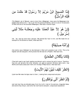 A compilation of the Abridged Tafsir Ibn Kathir Volumes 1 - 10  ( commentary of the meaning ) 