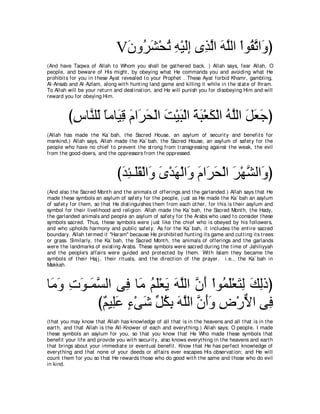 A compilation of the Abridged Tafsir Ibn Kathir Volumes 1 - 10  ( commentary of the meaning ) 