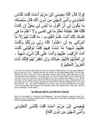 A compilation of the Abridged Tafsir Ibn Kathir Volumes 1 - 10  ( commentary of the meaning ) 