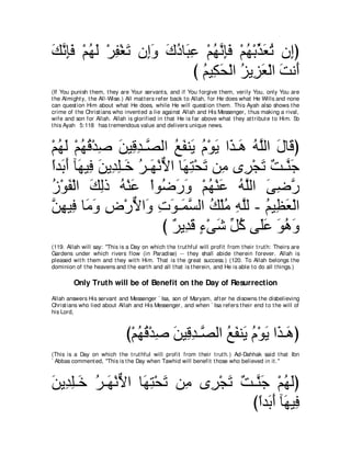 A compilation of the Abridged Tafsir Ibn Kathir Volumes 1 - 10  ( commentary of the meaning ) 