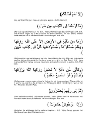 A compilation of the Abridged Tafsir Ibn Kathir Volumes 1 - 10  ( commentary of the meaning ) 