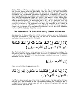 A compilation of the Abridged Tafsir Ibn Kathir Volumes 1 - 10  ( commentary of the meaning ) 
