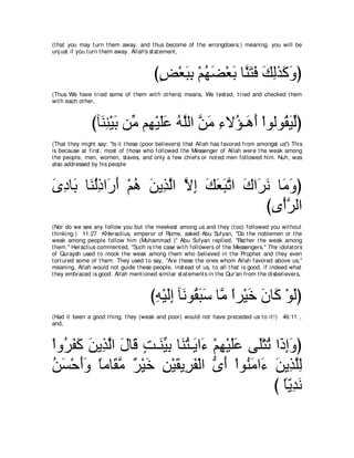 A compilation of the Abridged Tafsir Ibn Kathir Volumes 1 - 10  ( commentary of the meaning ) 