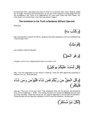 A compilation of the Abridged Tafsir Ibn Kathir Volumes 1 - 10  ( commentary of the meaning ) 