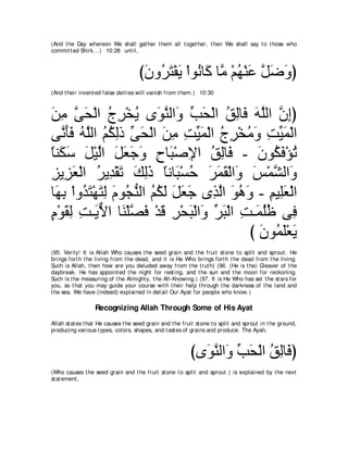 A compilation of the Abridged Tafsir Ibn Kathir Volumes 1 - 10  ( commentary of the meaning ) 