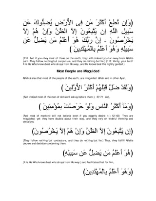 A compilation of the Abridged Tafsir Ibn Kathir Volumes 1 - 10  ( commentary of the meaning ) 