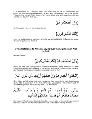 A compilation of the Abridged Tafsir Ibn Kathir Volumes 1 - 10  ( commentary of the meaning ) 
