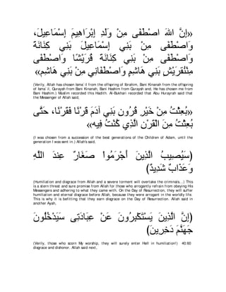 A compilation of the Abridged Tafsir Ibn Kathir Volumes 1 - 10  ( commentary of the meaning ) 