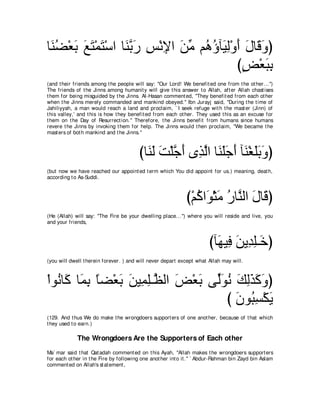 A compilation of the Abridged Tafsir Ibn Kathir Volumes 1 - 10  ( commentary of the meaning ) 