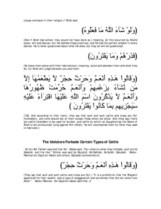 A compilation of the Abridged Tafsir Ibn Kathir Volumes 1 - 10  ( commentary of the meaning ) 