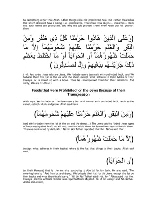 A compilation of the Abridged Tafsir Ibn Kathir Volumes 1 - 10  ( commentary of the meaning ) 