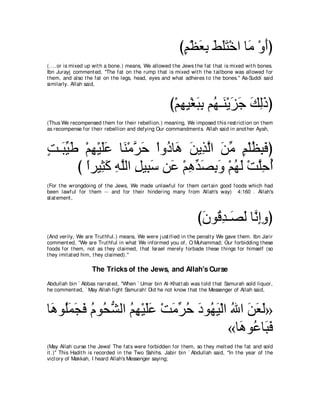 A compilation of the Abridged Tafsir Ibn Kathir Volumes 1 - 10  ( commentary of the meaning ) 