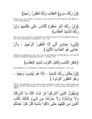 A compilation of the Abridged Tafsir Ibn Kathir Volumes 1 - 10  ( commentary of the meaning ) 