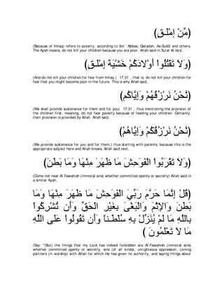 A compilation of the Abridged Tafsir Ibn Kathir Volumes 1 - 10  ( commentary of the meaning ) 