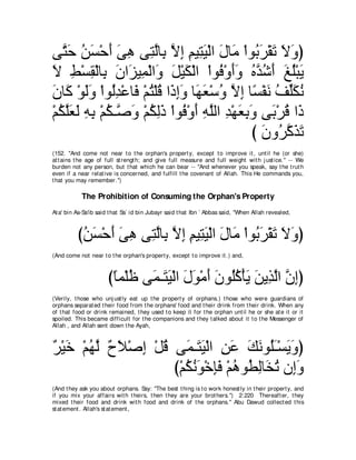 A compilation of the Abridged Tafsir Ibn Kathir Volumes 1 - 10  ( commentary of the meaning ) 