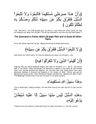 A compilation of the Abridged Tafsir Ibn Kathir Volumes 1 - 10  ( commentary of the meaning ) 