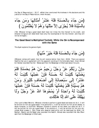 A compilation of the Abridged Tafsir Ibn Kathir Volumes 1 - 10  ( commentary of the meaning ) 