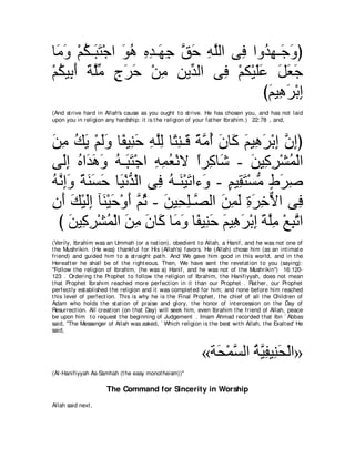 A compilation of the Abridged Tafsir Ibn Kathir Volumes 1 - 10  ( commentary of the meaning ) 