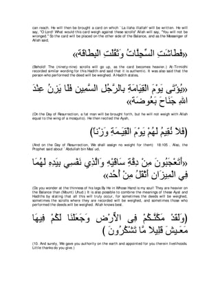 A compilation of the Abridged Tafsir Ibn Kathir Volumes 1 - 10  ( commentary of the meaning ) 