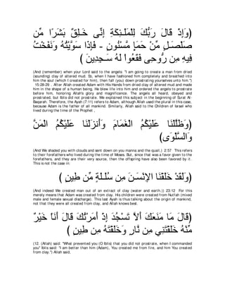 A compilation of the Abridged Tafsir Ibn Kathir Volumes 1 - 10  ( commentary of the meaning ) 