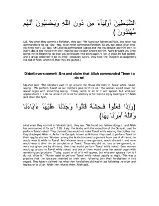 A compilation of the Abridged Tafsir Ibn Kathir Volumes 1 - 10  ( commentary of the meaning ) 