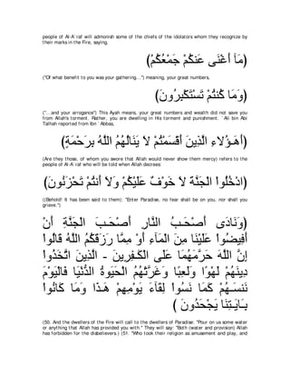 A compilation of the Abridged Tafsir Ibn Kathir Volumes 1 - 10  ( commentary of the meaning ) 