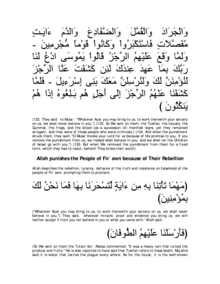 A compilation of the Abridged Tafsir Ibn Kathir Volumes 1 - 10  ( commentary of the meaning ) 