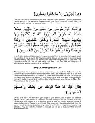 A compilation of the Abridged Tafsir Ibn Kathir Volumes 1 - 10  ( commentary of the meaning ) 