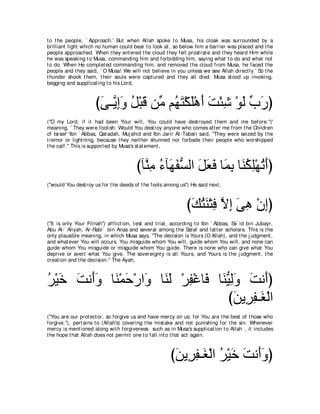 A compilation of the Abridged Tafsir Ibn Kathir Volumes 1 - 10  ( commentary of the meaning ) 