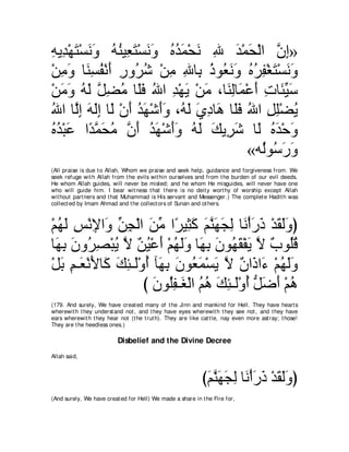 A compilation of the Abridged Tafsir Ibn Kathir Volumes 1 - 10  ( commentary of the meaning ) 