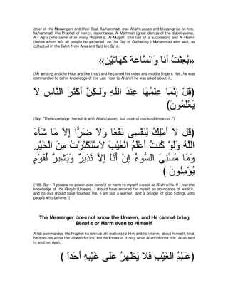 A compilation of the Abridged Tafsir Ibn Kathir Volumes 1 - 10  ( commentary of the meaning ) 